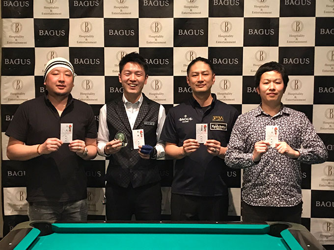 BAGUS 9BALL TOURNAMENT 結果 | イベント | ビリヤード | BAGUS | 株式